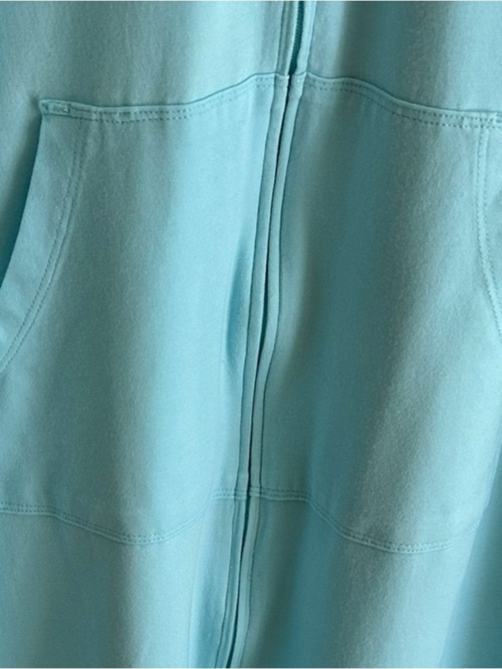 Coolibar Cabana Long Zip Front Hoodie Teal UPF 50+ Sun Protection Top Swim Cover - Picture 8 of 16